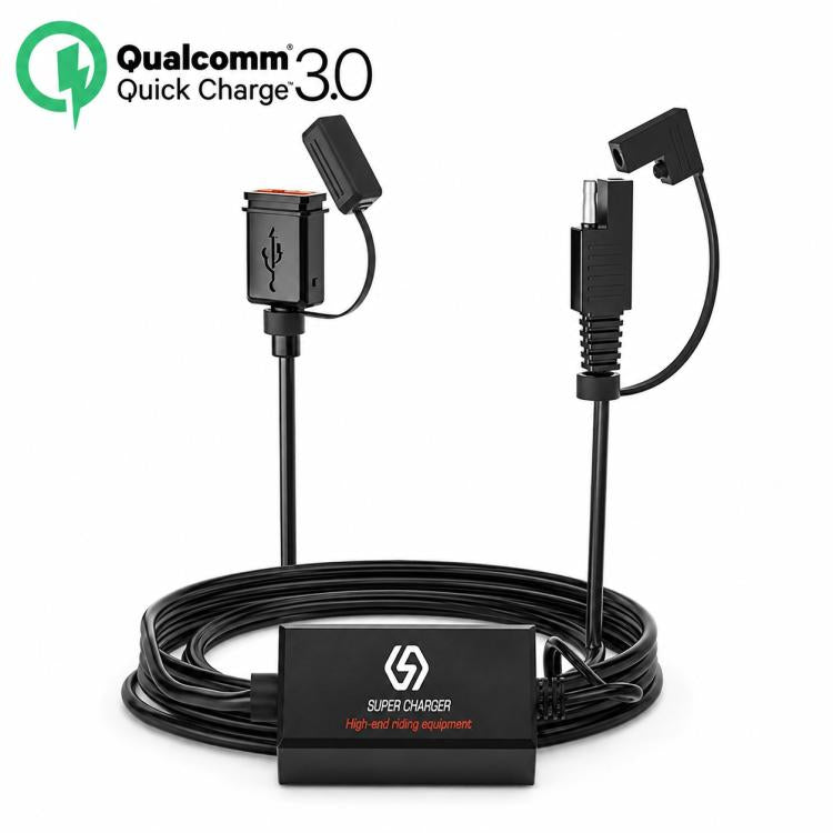 Motorcycle SAE Single USB Port Fast Charging Charger