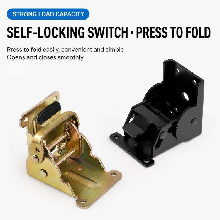 Multifunctional Foldable Hinge with Self-Locking Switch, 0-90 Degrees, 0-180 Degrees