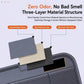 Car seat back storage rack bag showing layered material and side pocket