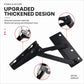 Black metal lift hinge bracket with spring and reinforced rivet detail