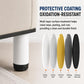 Height-adjustable furniture support legs with black base; white, gold, and black color options.