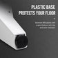 White angled support leg with black protective base and anti-slip pad