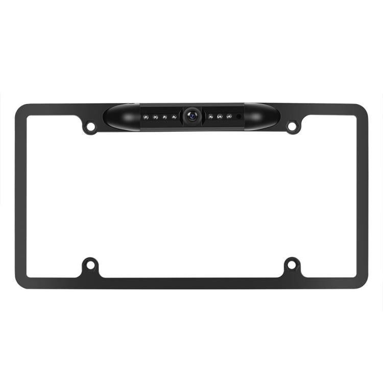 Car Waterproof HD Infrared Night Vision Backup Camera US Standard License Plate Frame