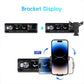 Single-DIN car MP3 player phone holder bracket display with adjustable mount