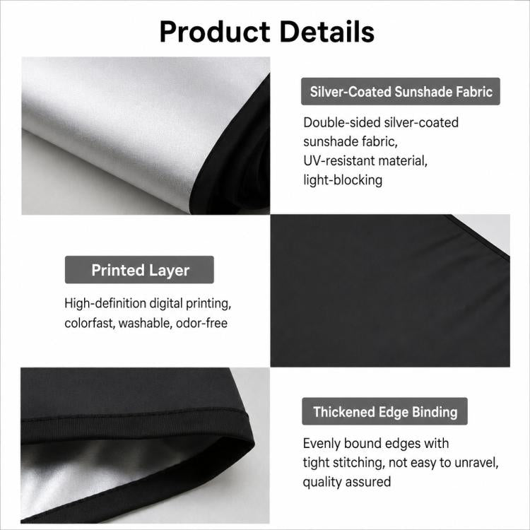 Car Rear Windshield Sun Protection Sunshade Curtain