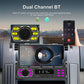 Universal Single-DIN Car Bluetooth MP3 Player FM Radio with Phone Holder