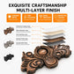 Butterfly-shaped metal pull handle in antique bronze finish