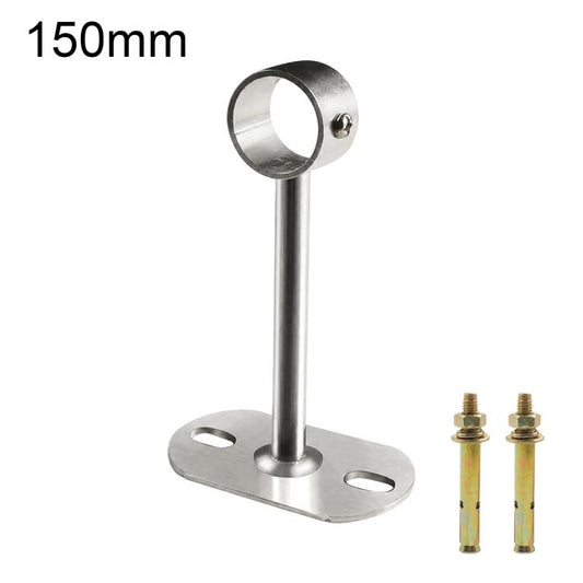 Fits 25mm Round Tubes Stainless Steel Flange-Mount Bracket for Clothes Drying Rod, 100mm, 150mm, 200mm, 250mm, 300mm, 350mm, 400mm, 500mm