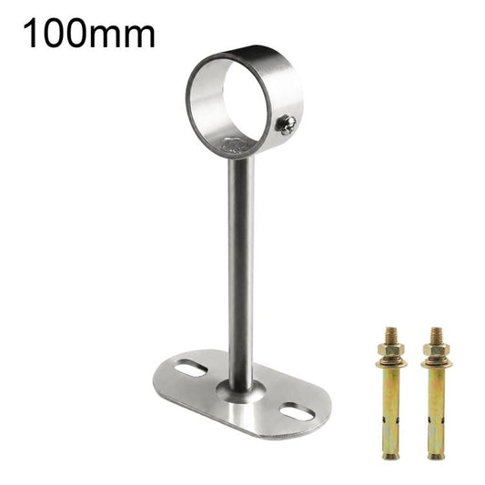 Fits 32mm Round Tubes Stainless Steel Flange-Mount Bracket for Clothes Drying Rod, 100mm, 150mm, 200mm, 250mm, 300mm, 350mm, 400mm, 500mm