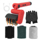 Electric BBQ Rack Cleaning Brush with 3 Replaceable Brush Heads & Gloves