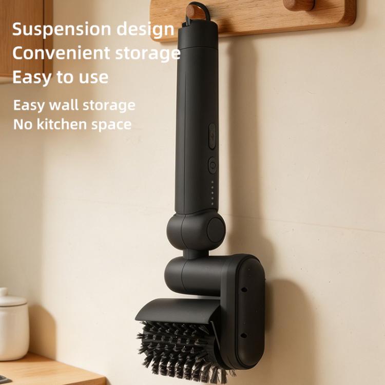Electric BBQ Rack Cleaning Brush with 3 Replaceable Brush Heads & Gloves