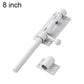 8-inch stainless steel slide bolt door latch with ball handle and lock hole