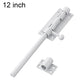 12-inch stainless steel slide bolt door latch with ball handle and lock hole