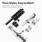 Door slide bolt latch lock set with ball handles in black and silver