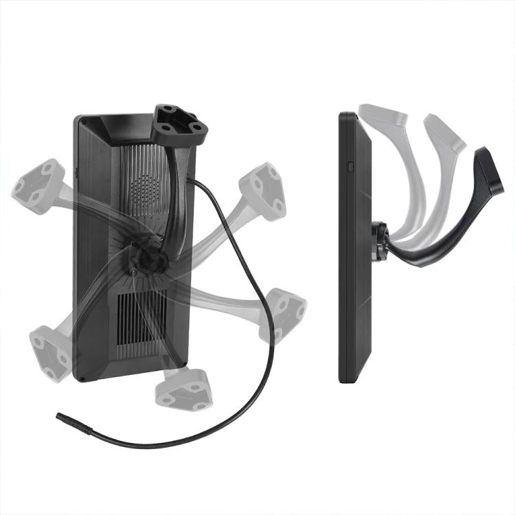 Wired rear camera module with mounting bracket and connection cables