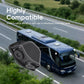 Black rear camera module for trucks with wired connection, mounted near mirror