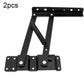 Black spring-style lift bracket with coil spring and mounting plates, 2-piece set