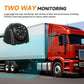Truck rear-view camera set with monitor display for two-way monitoring