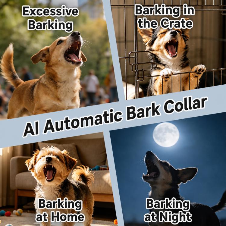 PaiPaitek PD216 AI Intelligent Anti Barking Dog Training Collar, PD216