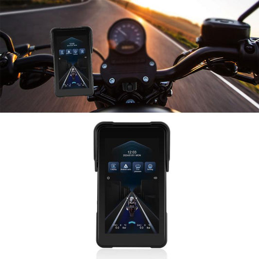 5 inch Vertical Motorcycle Portable Waterproof CarPlay GPS Navigator, Standard, Standard+Tire Pressure Monitor