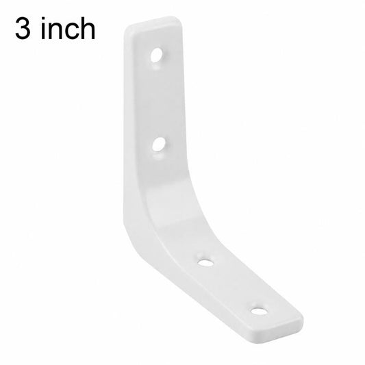 Simple Cold-Rolled Steel Right Angle Curved L-Shaped Wall Storage Shelf Support Braces, 3 inch, 4 inch, 5 inch, 6 inch, 8 inch, 10 inch, 12 inch, 16 inch