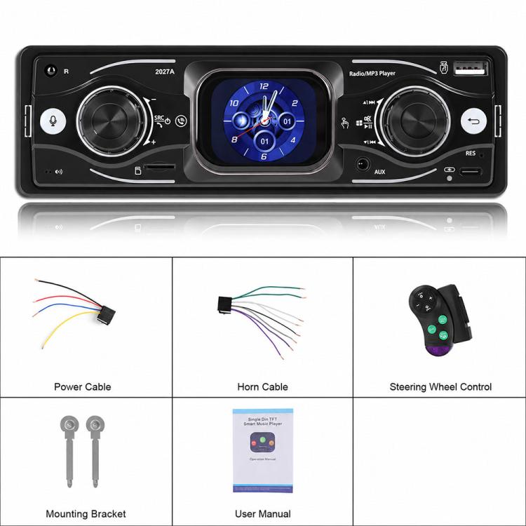 2.17 inch Car HD Touchable Screen Single Din MP5 Player, Standard, Standard+64GB memory card