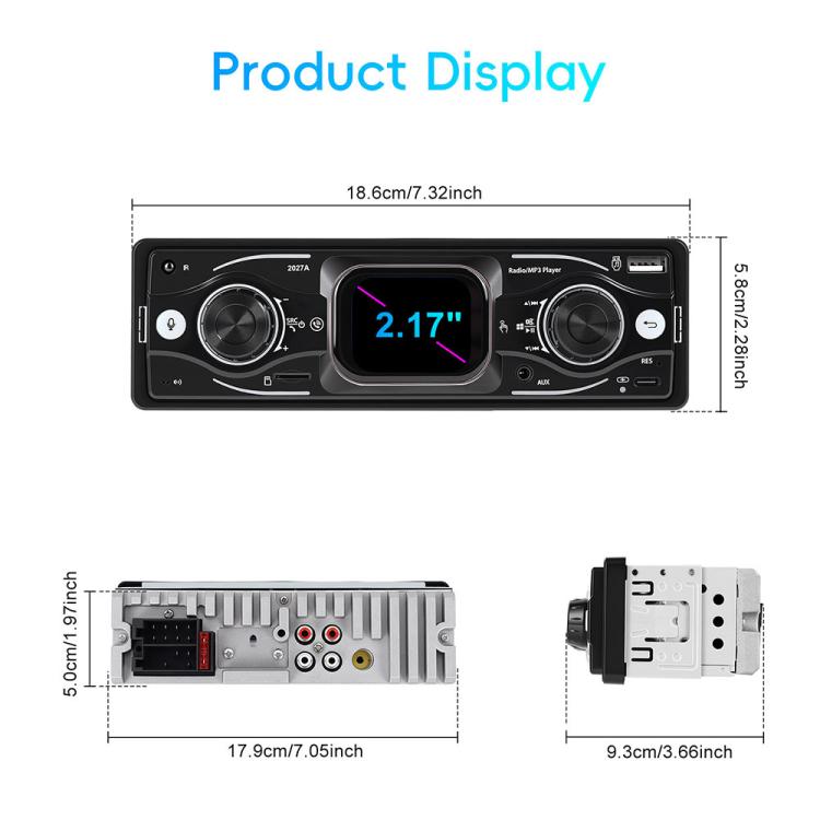 2.17 inch Car HD Touchable Screen Single Din MP5 Player, Standard, Standard+64GB memory card