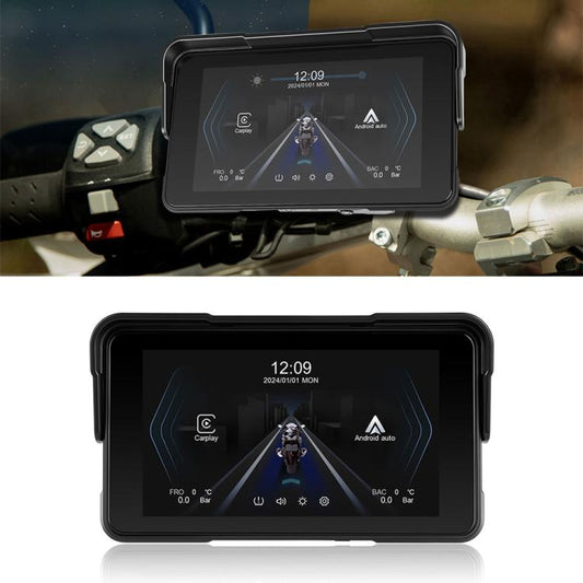 5 inch Landscape-oriented Motorcycle Wireless CarPlay and Android Auto Display Screen Navigator, Standard, with Tire Pressure Sensor
