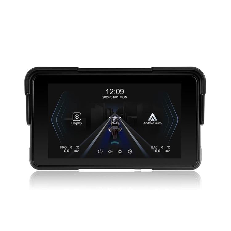 5 inch Landscape-oriented Motorcycle Wireless CarPlay and Android Auto Display Screen Navigator, Standard, with Tire Pressure Sensor