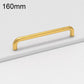 Cabinet door pull handle, gold, 160mm curved bar
