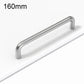 Stainless steel cabinet door pull handle, 160mm U-shaped bar.