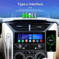 Car MP5 multimedia receiver with Type-C port and phone charging connected