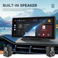 8.1-inch car navigation screen with built-in speaker system and music playback UI