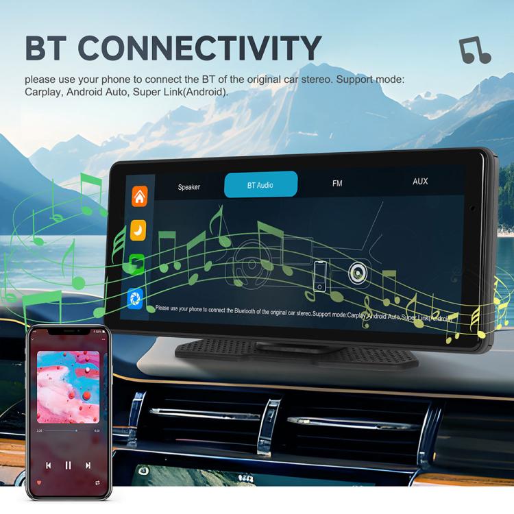 8.1-inch car navigation screen showing Bluetooth connectivity interface