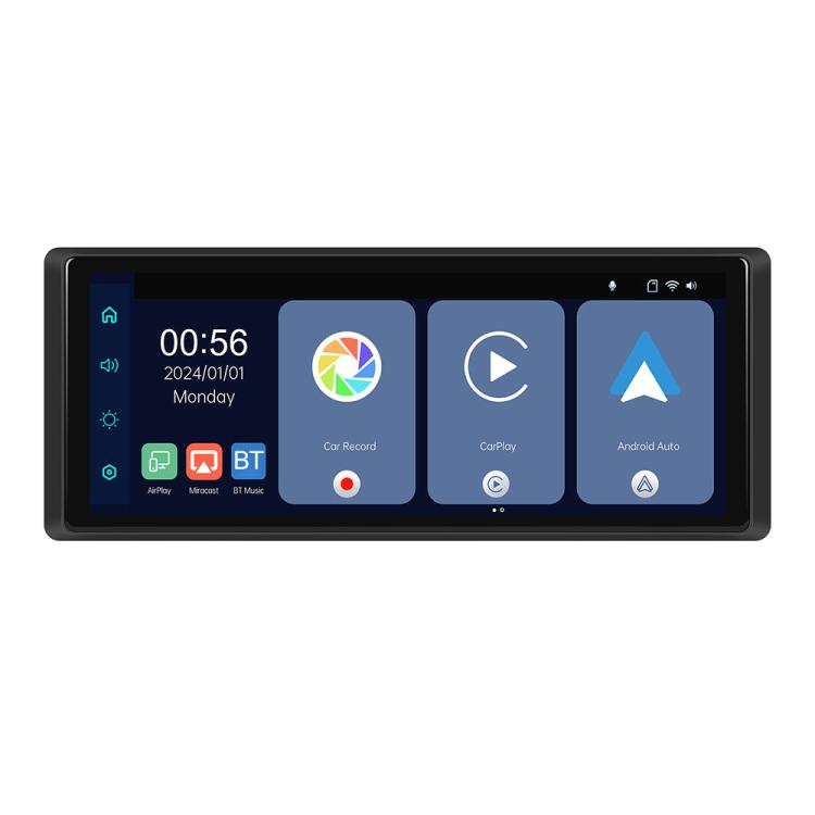 8.1-inch portable car navigation screen showing time and app icons