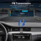 Portable in-car navigation display showing FM frequency 106.0