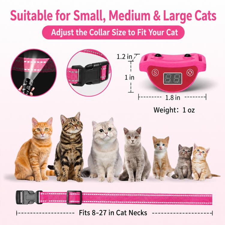 PaiPaitek PD558V Automatic Smart Anti Barking Cat Training Collar, PD558V