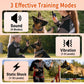Dog training collar remote with sound, vibration, and static shock mode controls