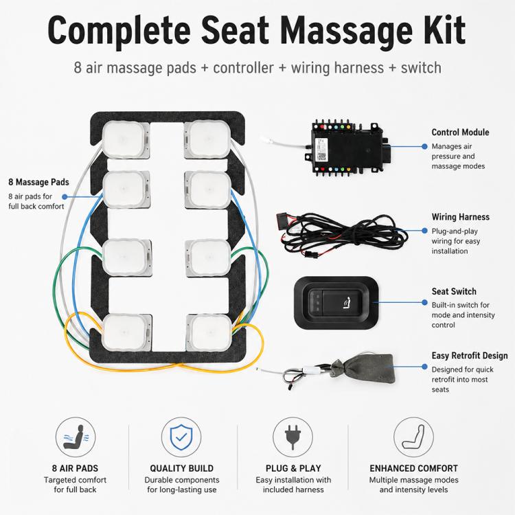 12V Car Seat Massage System