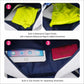 White and navy tennis bag with waterproof zipper pocket and slip pockets for small items