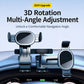 Car dashboard rail phone holder showing multi-angle adjustable circular phone cradle