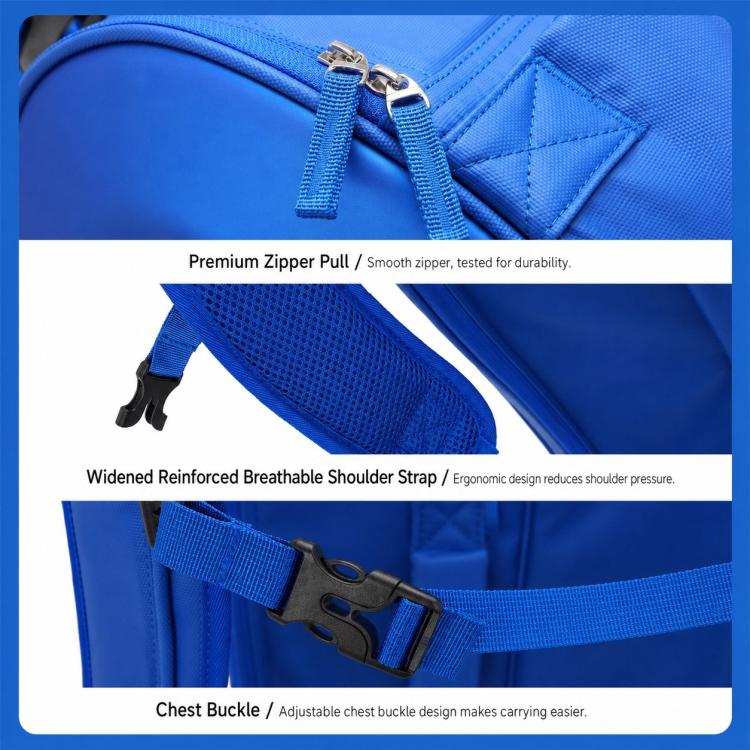 GODSPEED 3D Hard-Shell Tennis Badminton Rackets Large-Capacity Storage Sports Backpack, G2505