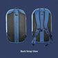 Light blue racket bag backpack with padded back panel and adjustable straps