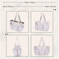 Large Capacity Outdoor Sports Tote Bag with Multiple Pockets for Commuting