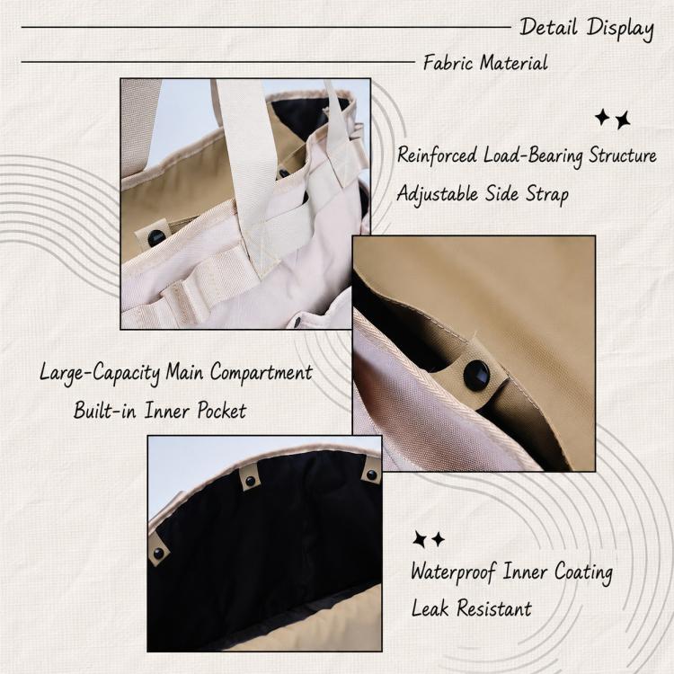 Large Capacity Outdoor Sports Tote Bag with Multiple Pockets for Commuting