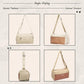 Crossbody gym handbag angle views in multiple colors with zip closure and top straps