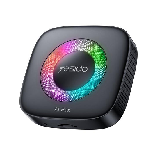 Yesido KM33 Wired to Wireless CarPlay and Android Auto Car AI Smart Box Adapter with RGB Light, KM33