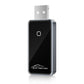 Wireless car smart box adapter with USB connector and glossy black front panel