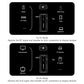 Black wireless audio adapter layout for RX and AUX Bluetooth connections