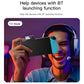 Black wireless audio adapter in TX mode for Bluetooth audio transmission